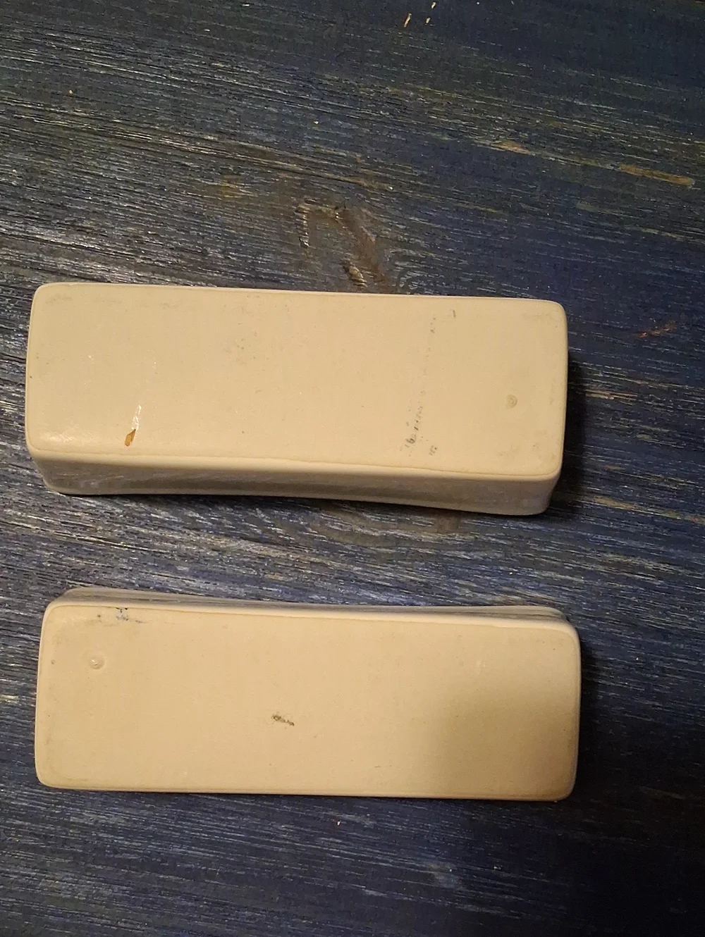 White Ceramic Rectangular Bathroom Dish - Set of 2